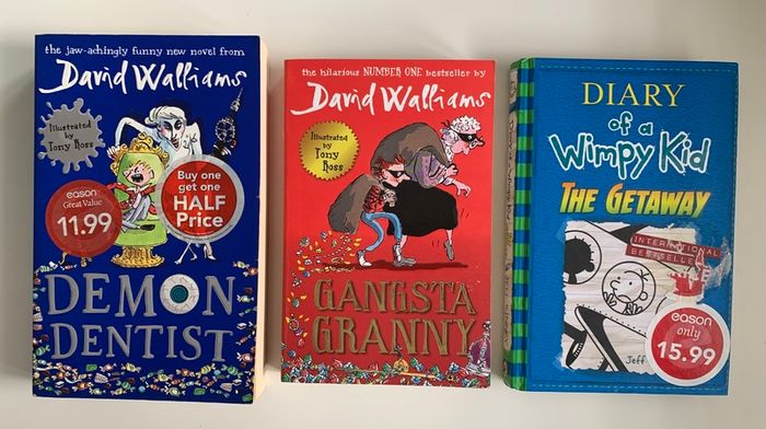 LOTS of Childrens Book Bundles - Football Books, Wimpy Kid, Cat Kid, Skulduggery Pleasant etc
