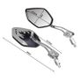 New Aluminum 2 Pcs Safety Adjustable Mirror Bike Bicycle Rear View Glass #1458 Image 6