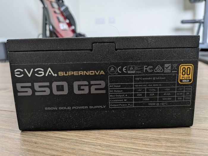 EVGA Supernova 550 G2 Power Supply Unit (PSU)