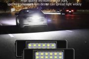 LED Rear Number Plate Bulb SMD Bright White Canbus License Plate Lights for CITROEN PEUGEOT