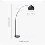 Designer arc floor lamp Image 4