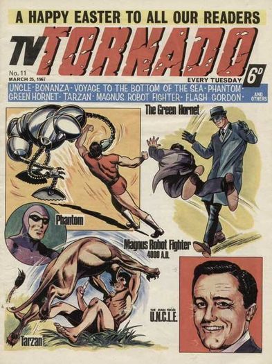 TV Tornado Issue #11 March 25 1967 Vintage 60's Comic City Magazines