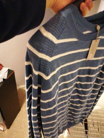 Brand New Denim Crew Stripe Jumper