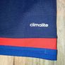 Official Manchester United Adidas Aon Polo Shirt Navy Red Image 7