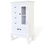 Cabinet with 5 Drawers 2 Shelves White Image 7