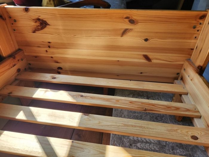 solid pine single bed