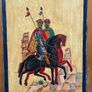 Hand Painted Folk Art Icon - Saints Boris and Gleb Image 3