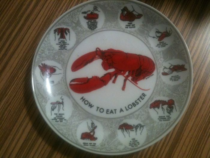 'How to Eat a Lobster' Plate