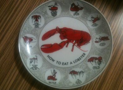 'How to Eat a Lobster' Plate