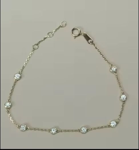 14K Gold Lab-Grown Diamond Bracelet: April Birthstone Jewelry