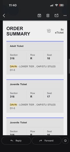 Leinster GAA Final tickets adult and juveniles (8 tickets)