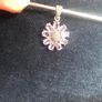 Amethyst silver marcasite pendant Image 2