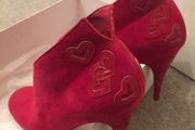 Price Drop! Raspberry red suede shoes
