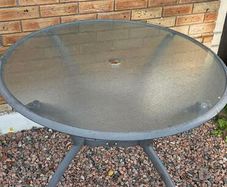 FREE Glass patio table & 2 chairs