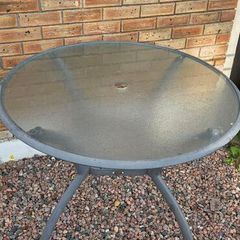 FREE Glass patio table & 2 chairs