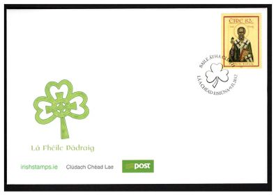 2012 Ireland St Patricks Day (Painting by Ekaterina Platoshechkina) Commemorative Stamp An Post First Day Cover (FDC)