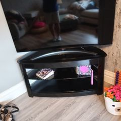 Beautiful Black Glass TV Unit
