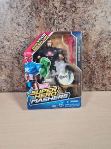 Marvel Superhero Mashers Iron Man Black Gold Action Figure 6.5 Inch  Hasbro 2013 Brand New Sealed
