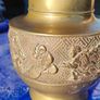 Late Nineteenth Century Brass and Copper Temple Vase Image 8