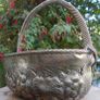Vintage Continental Embossed Silver Plated Large Basket Image 4