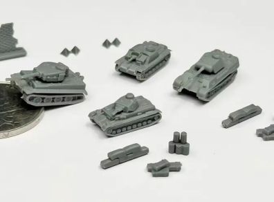 German ww2 tank models, , Tiger 1, Panther, Stug, Panzer 3/4