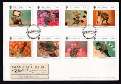 2014 Isle of Man Island of Culture Commemorative Stamps First Day Cover (FDC)