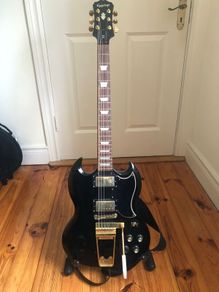 2009 Epiphone '65 Maestro Deluxe SG G-400 Ebony Solidbody