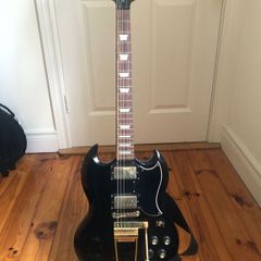 2009 Epiphone '65 Maestro Deluxe SG G-400 Ebony Solidbody
