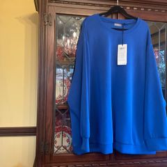 SAMOON Reduced new sapphire blue sweatshirt in a love,y sift fabric . Length is 31 inches