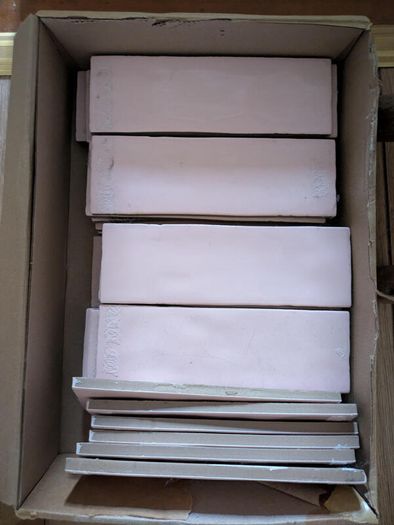 10 boxes pink subway tiles