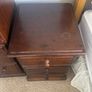 3 piece set bedroom mahogany effect furniture Image 4