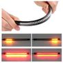 Universal 48 LED Flexible Motorcycle Plate Brake Tail Lamp Signal Turn Light 12V LED Strip Light Waterproof brake light strip Image 2