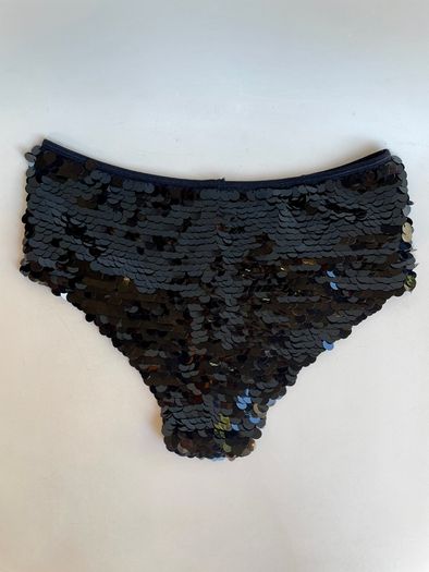 Vintage Leg Avenue Black Sequin Hotpants Size S