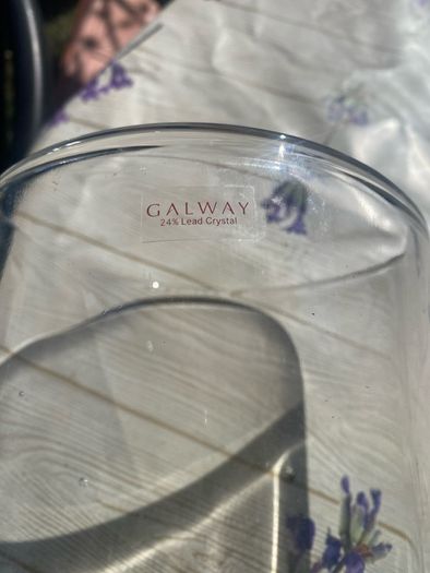 Galway crystal vase. Like new