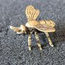 3 brass Insects, Solid brass. Image 5