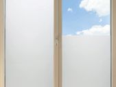 Privacy Window Film Self Adhensive Frosted Glass Film Opaque No Glue Static Cling Sticker for Office, Bathroom Living Room and Kitchen