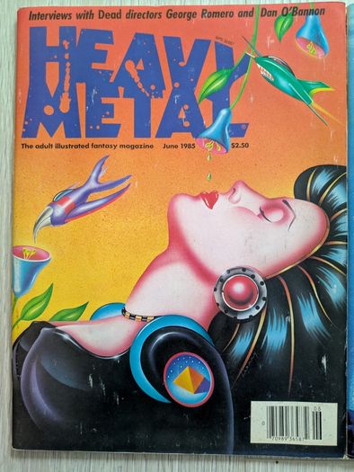 Lot of 4 Heavy Metal Magazines Comics 1984/85