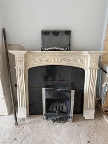 marble fireplace