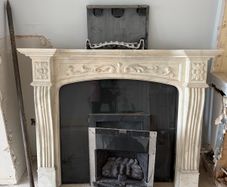 marble fireplace