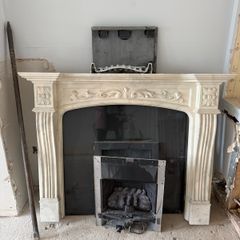 marble fireplace