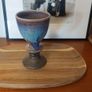 Wonderful Single Studio Art Pottery Goblet by Martin Branch Lyre Pottery, Cloncorban, Rossmore, Clonakilty, West Cork in a Fabulous Colourful Variegated Glaze. # Two Image 2