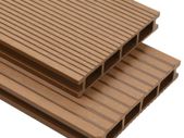 WPC Hollow Decking Boards with Accessories 30m(sqr) 2.2m Dark Brown