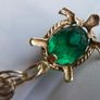 Vintage 9K Solid Gold 375 Chain Link Charm Bracelet 5,52g Image 6