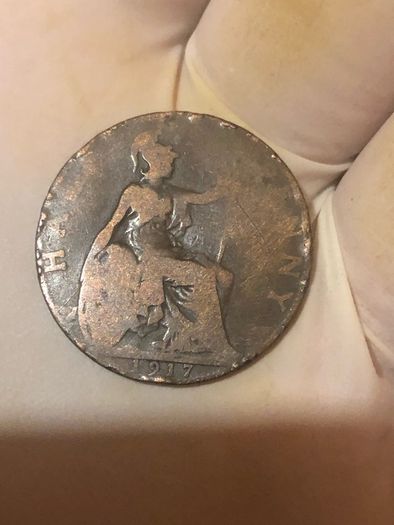 George V Half Penny 1915-1922 x11 Pictures