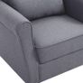 _Fabric Armchair Relax Chair Upholstered Lounge Chair, Light gray Image 2