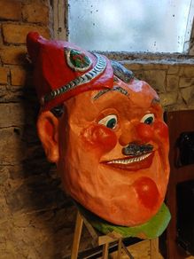 vintage carnival parade head