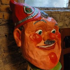 vintage carnival parade head