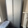 4 x Grey Steel Tambour Door Office Cabinets Excellent Condition Image 4