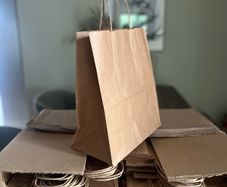 Medium size brown craft bags