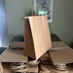 Medium size brown craft bags